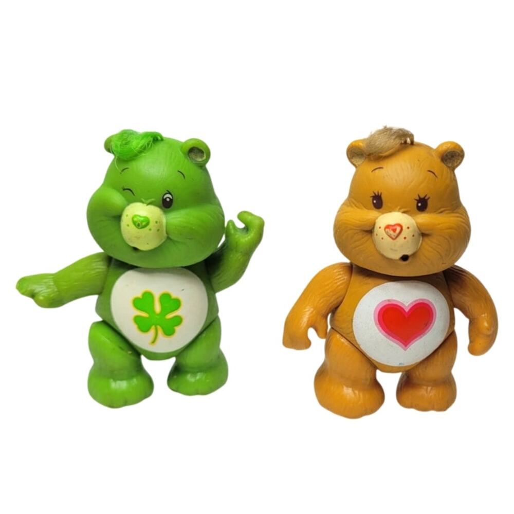 3" Good Luck Care Bear  & Tenderheart Care Bear Action Figures
